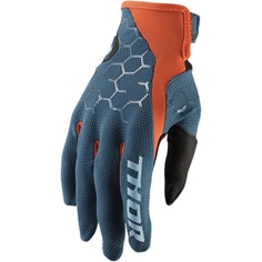 Rukavice THOR Draft glove slate/ red orange