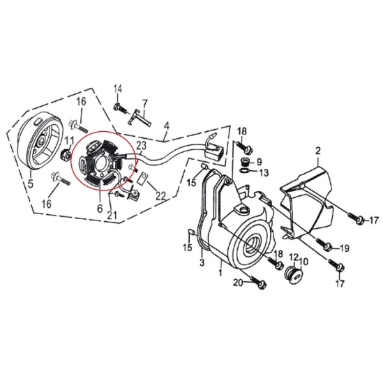 Stator Magneto Kayo 110                                                                                                                                                                                                                                   