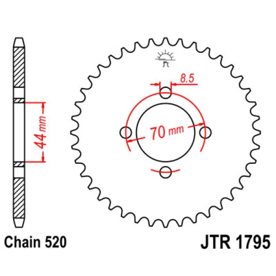 Rozeta JT 22z, Suzuki LTZ 80 89-06                                                                                                                                                                                                                        