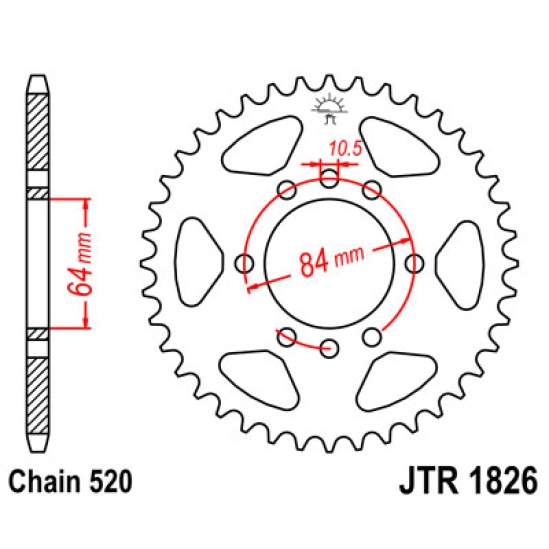 Rozeta JT 41 zubů                                                                                                                                                                                                                                         