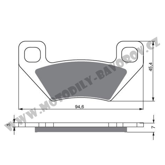 Brzdové destičky GoldFren K5 Arctic Cat                                                                                                                                                                                                                   