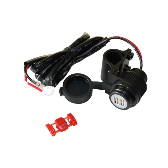 Zásuvka USB s držákem na řídítka                                                                                                                                                                                                                          