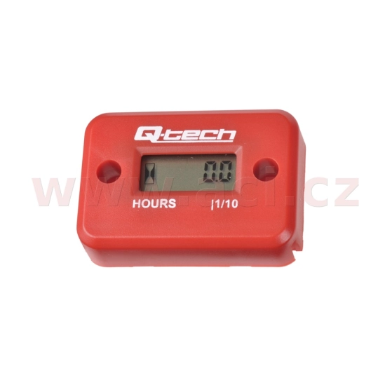 Motohodiny QTECH červené                                                                                                                                                                                                                                  
