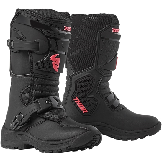 Dětské motokrosové boty YOUTH BLITZ S4 OFFROAD BOOTS BLACK vel. 3