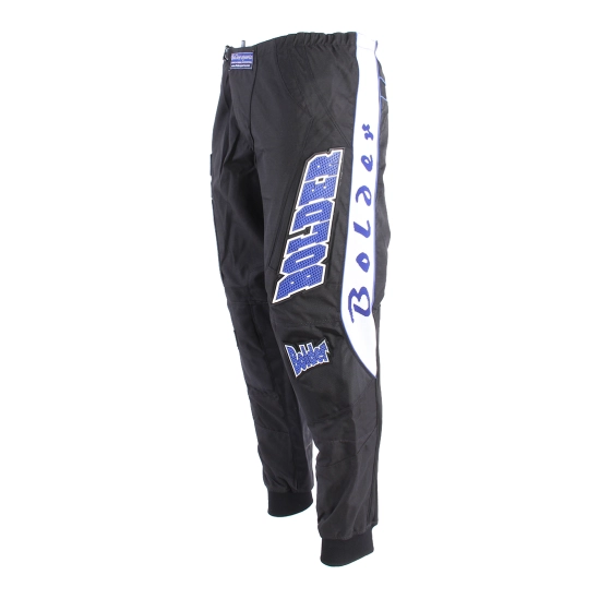BOLDER 38 Kalhoty Motocross Kids černo - modrá