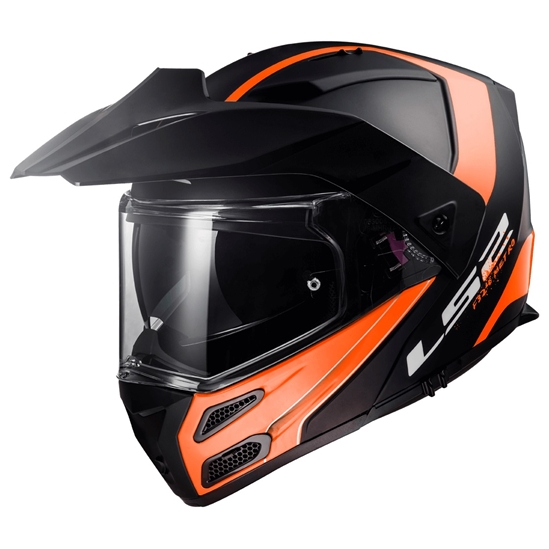 Helma LS2 FF324 METRO EVO RAPID Matt Black Gloss Orange, FOG FIGHTER (PINLOCK)