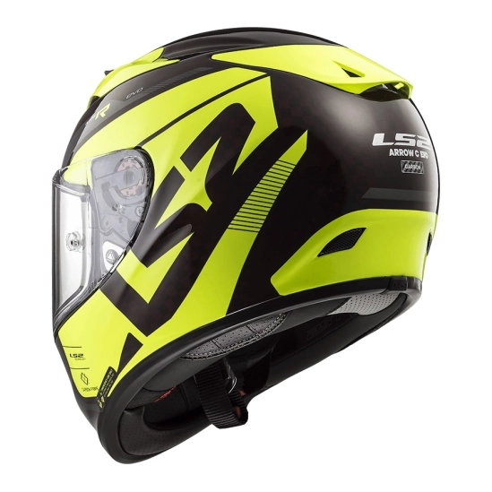 Helma LS2 FF323 ARROW C EVO STING WINEBERRY H-V YELLOW