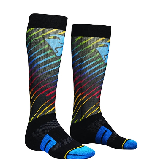 Motokrosové ponožky THOR MOTO SUB RODGE S8 SOCKS BLACK/MULTI vel. 14-15