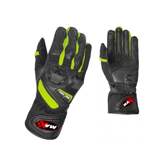 Rukavicev MAXX s protektory černá/ fluo,                                                                                                                                                                                                                  