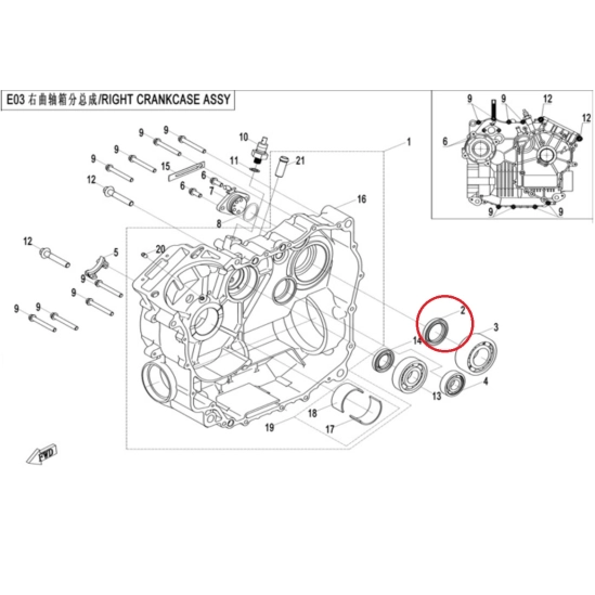 Gufero 30×45×7 pravá strana motoru, kliková skříň CFMOTO                                                                                                                                                                                                  