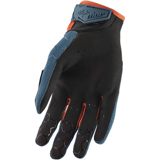 Rukavice THOR Draft glove slate/ red orange