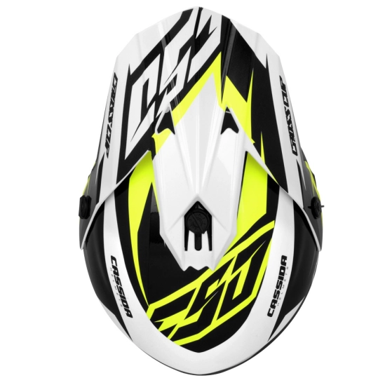 Helma Cassida Cross Cup Two XL bílá, černá, neon                                                                                                                                                                                                          